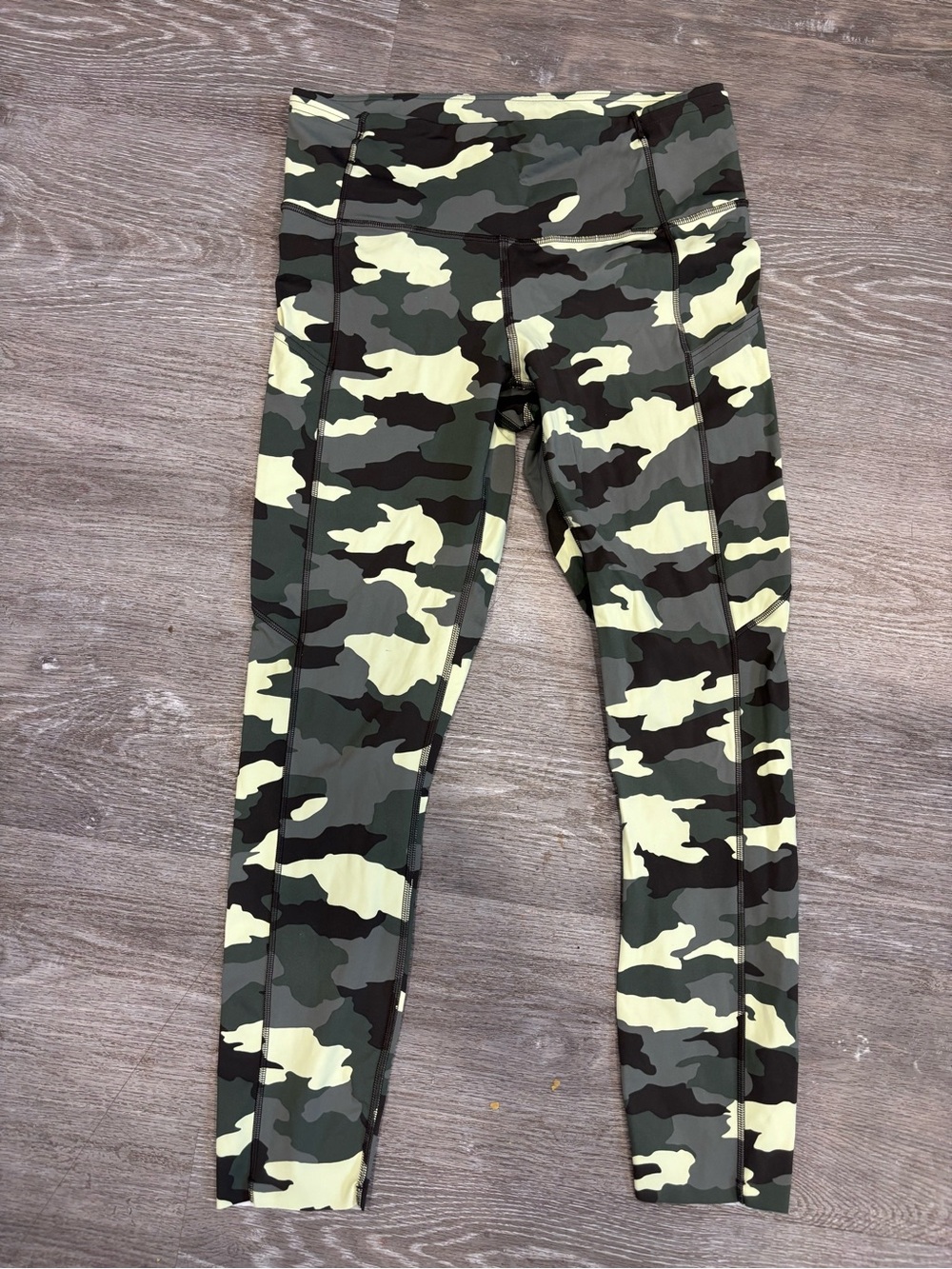 lululemon athletica Green Camo Leggings